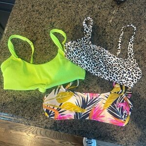Trendy Bikini Top Set - Neon, Leopard, Tropical